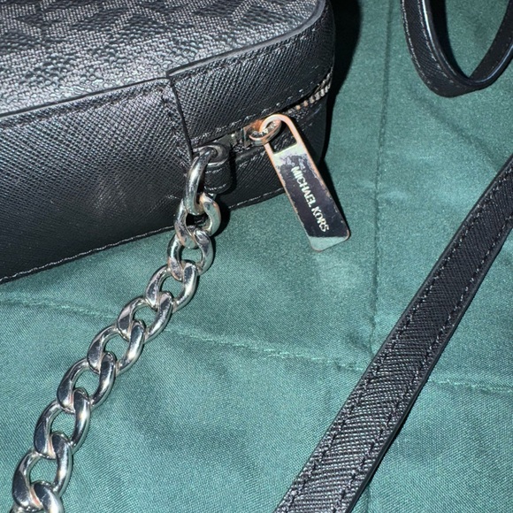 Michael Kors Black Textured Crossbody Bag - Picture 5 of 5